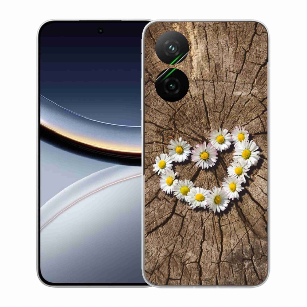 Gél borítás mmCase a Xiaomi Poco F7 5G-hez - százszorszépek szíve