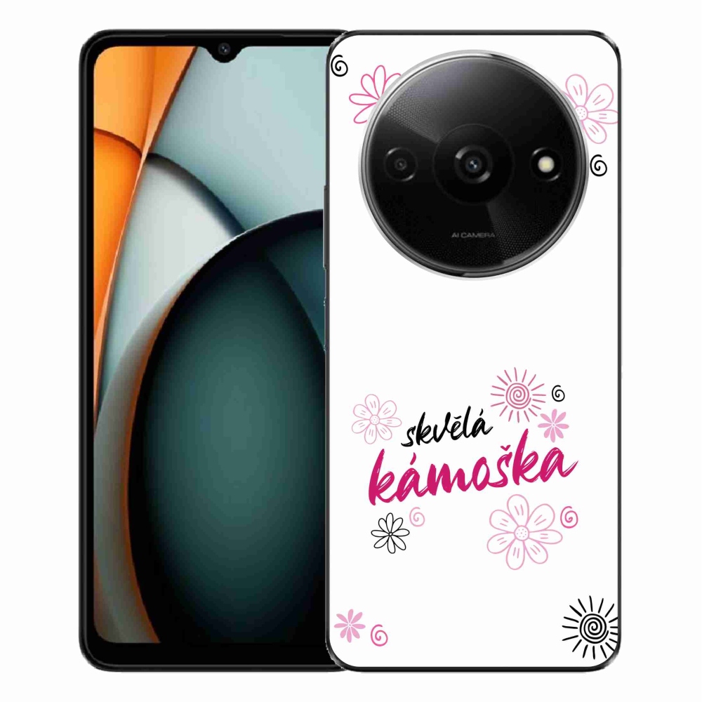 Gél borító mmCase a Xiaomi Redmi A3-on - nagyszerű haver fehér háttérrel