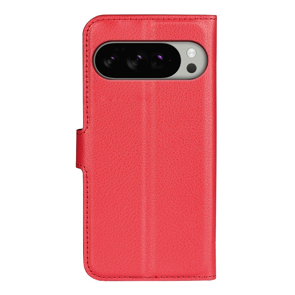 Litchi könyv tok a Google Pixel 10 Pro XL-hez - piros színű