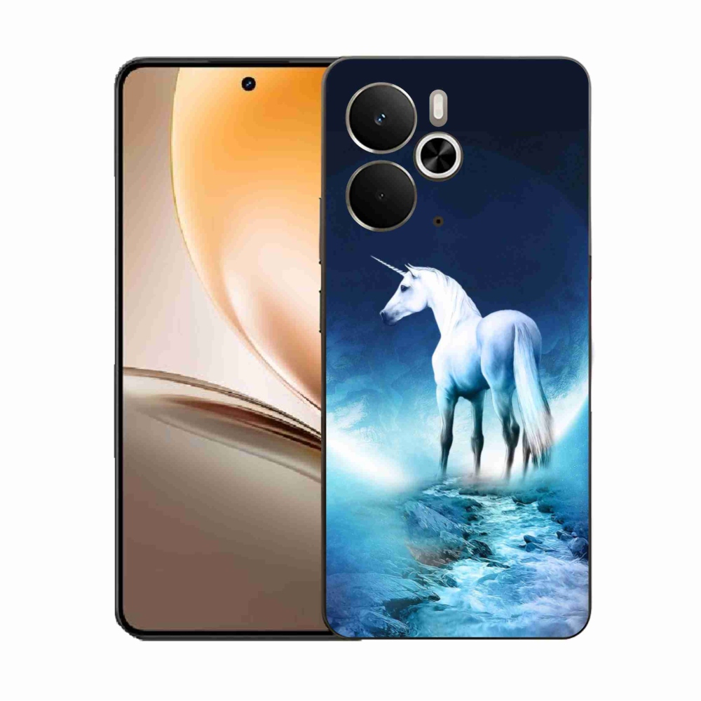 Gél borítás mmCase a Realme 14 5G/14T 5G készülékhez - fehér egyszarvú