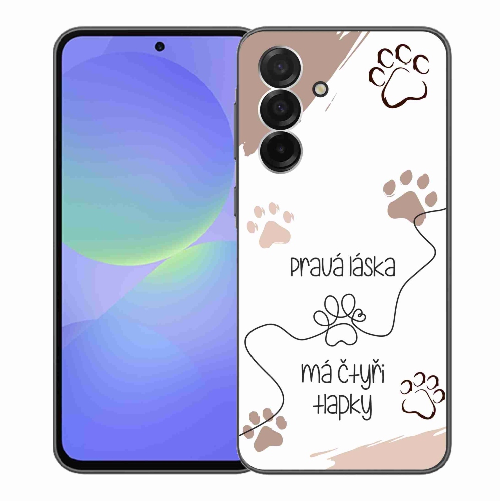 Gél borítás mmCase Samsung Galaxy A36 5G - kutya motívum 1 fehér háttér