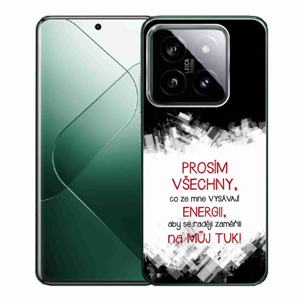 Gél borító mmCase a Xiaomi 14 - vicces szöveg 1 piros