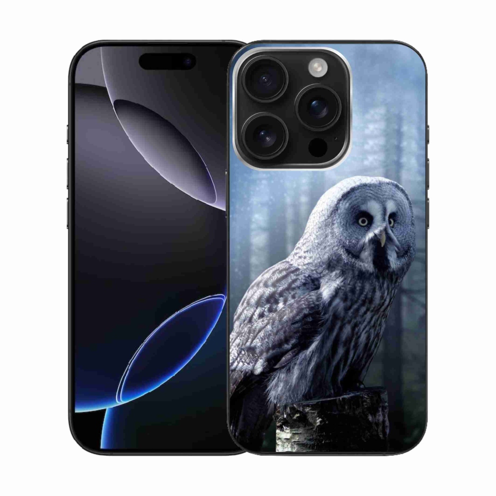 Zselés borítás mmCase iPhone 16 Pro készülékhez - bagoly