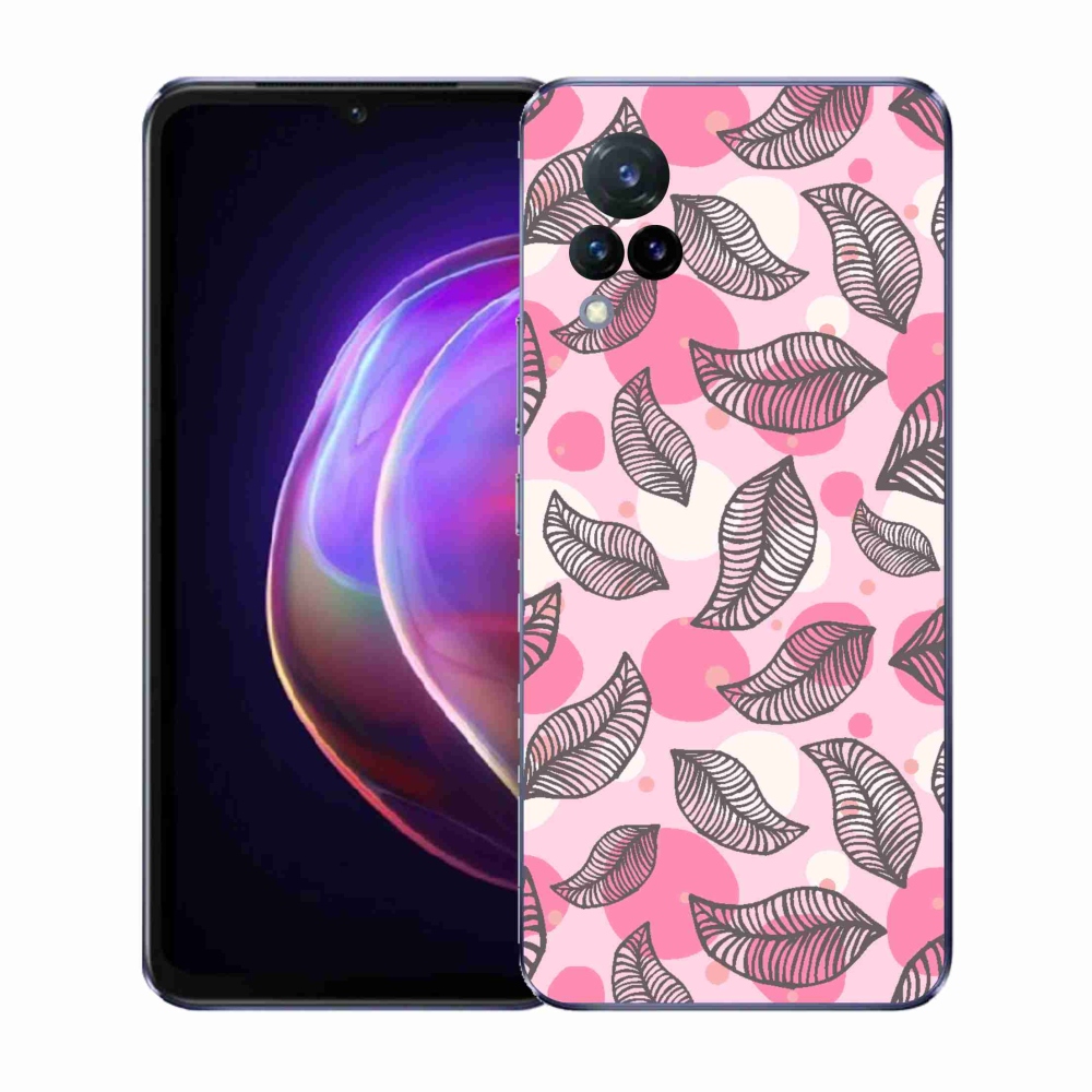 Gél borítás mmCase a Vivo V21 4G/5G készülékhez - rajzfilmes hulló levelek