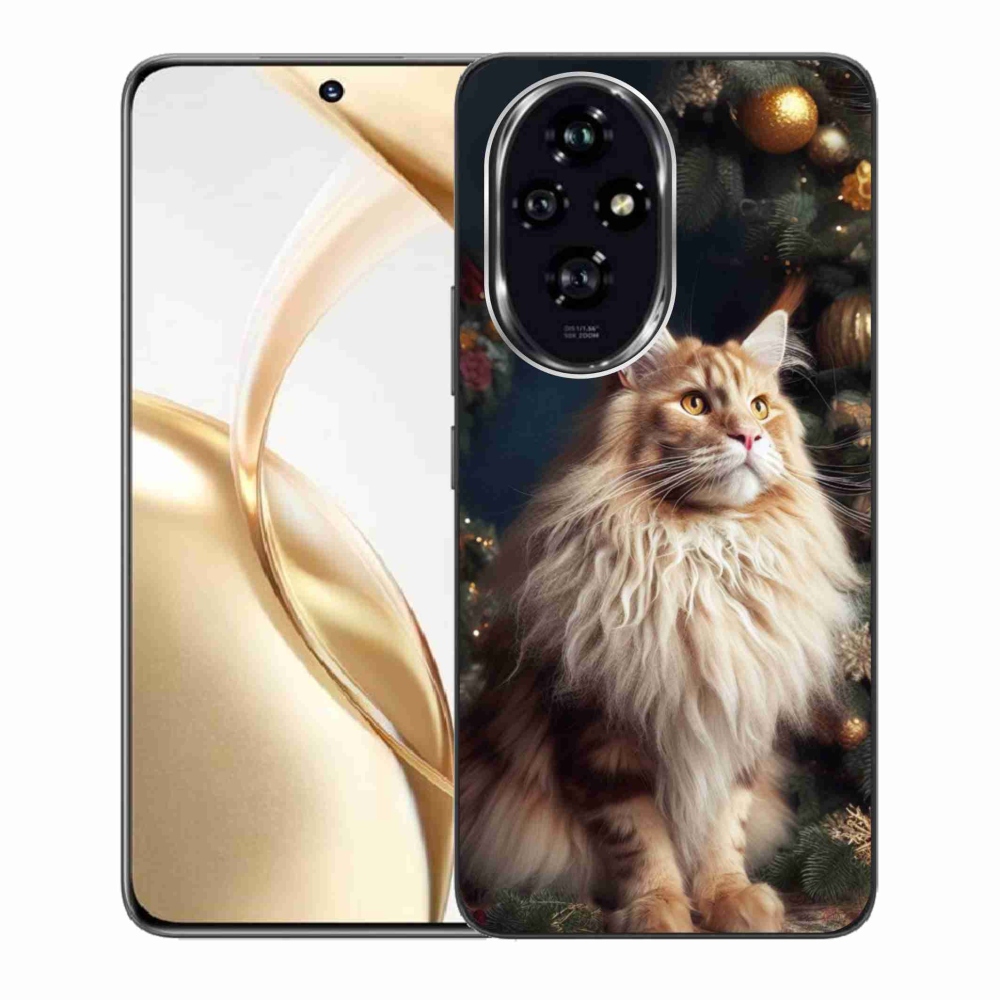 Zselés borítás mmCase a Honor 200 5G-hez - macska a fánál