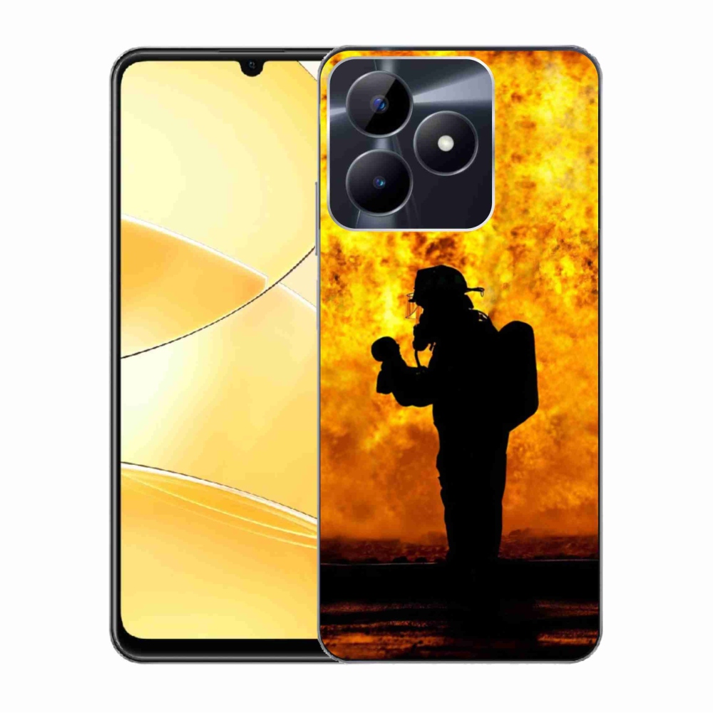 Gél borítás mmCase a Realme C51/C53 készülékhez - tűzoltó