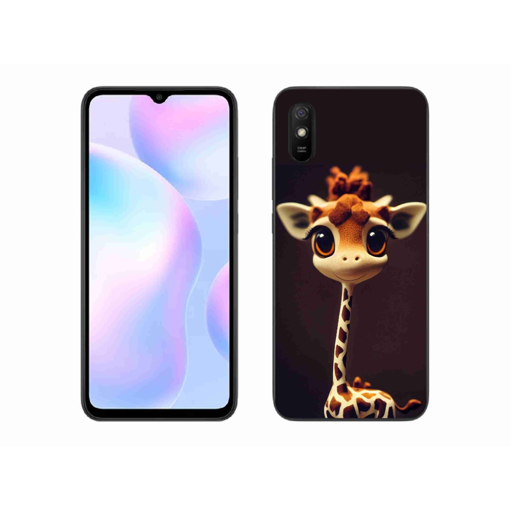 Gél borítás mmCase a Xiaomi Redmi 9A számára - kis zsiráf