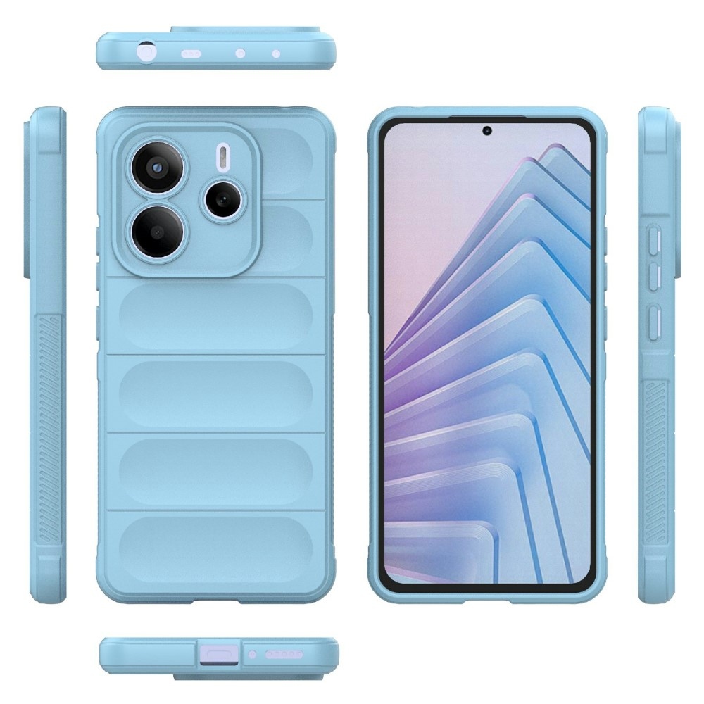 Rugg tartós zselés tok Xiaomi Redmi Note 14 5G - világoskék színben