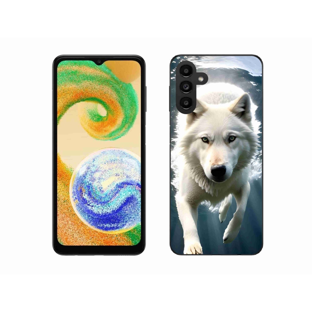 Gél védőburkolat mmCase Samsung Galaxy A04s (164.7x76.7x9.1mm) - fehér farkas