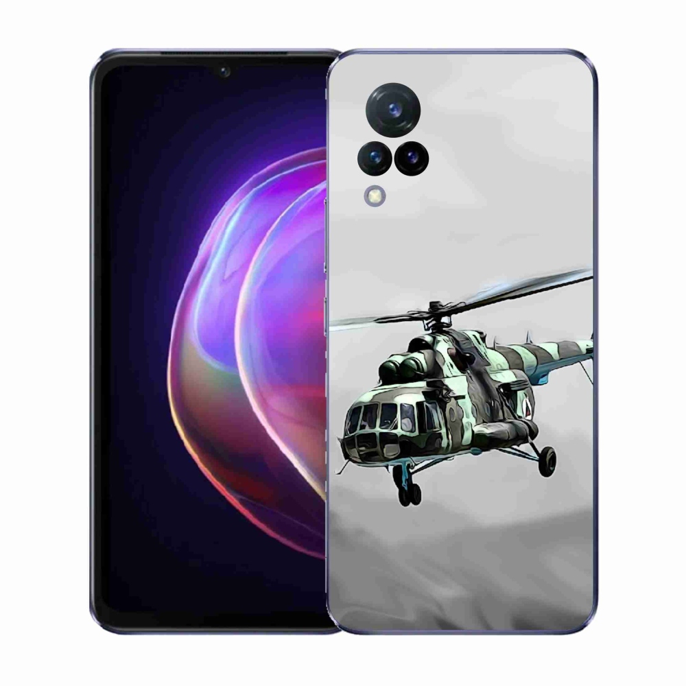 Gél borítás mmCase a Vivo V21 4G/5G-hez - katonai helikopterhez