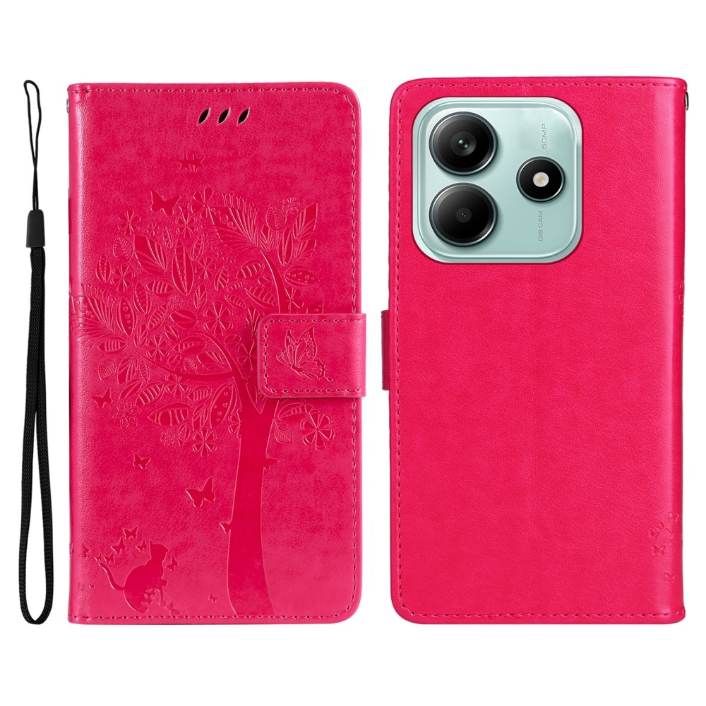 Fák könyve tok Xiaomi Redmi Note 14 5G - rózsaszínű