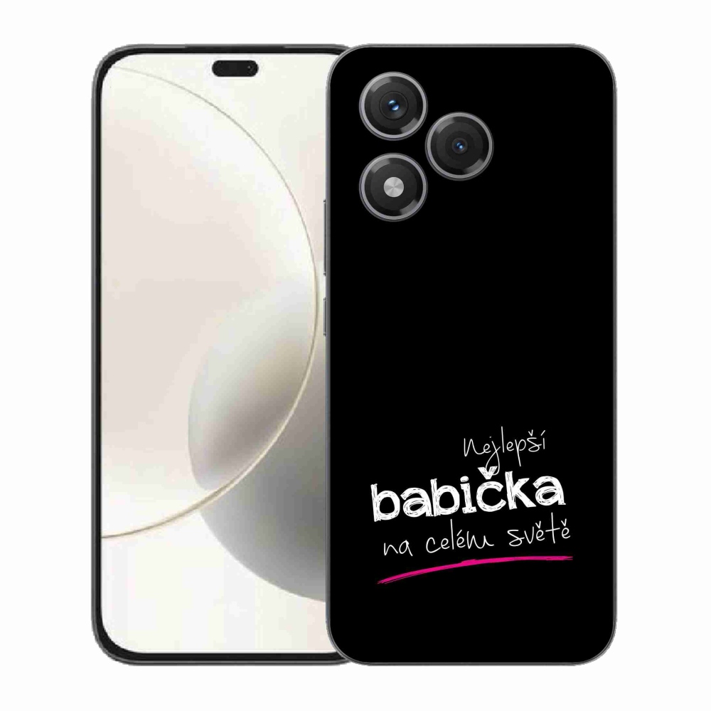 Gél borító mmCase a Honor 400 Lite-hoz - Legjobb nagyi 4 fekete háttérrel