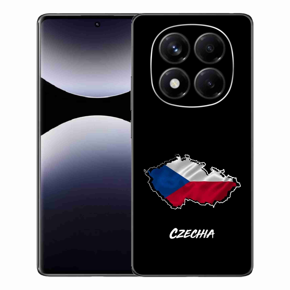 Gél borítás mmCase a Xiaomi Redmi Note 14 Pro - Csehország fekete háttérrel