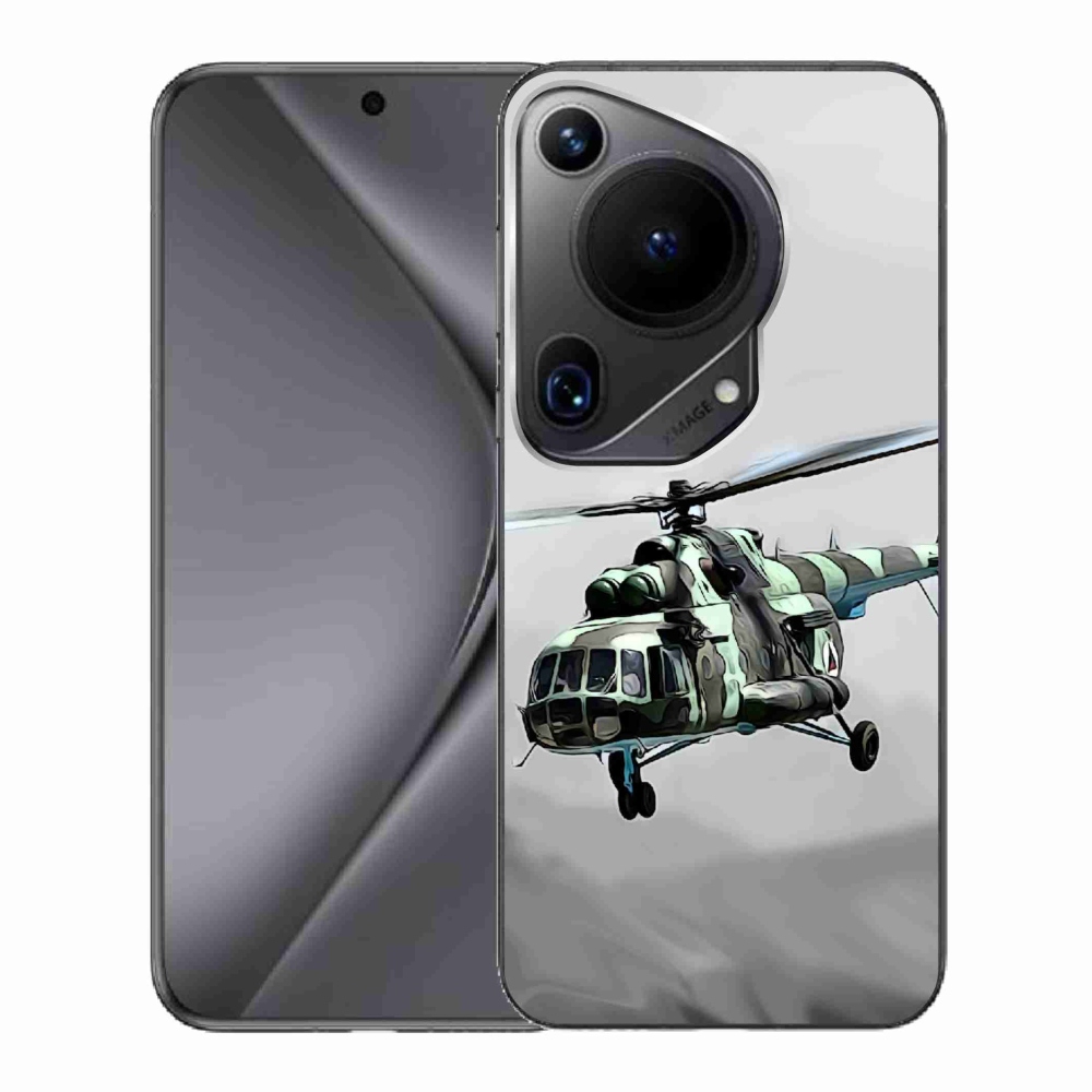 Gél borítás mmCase a Huawei Pura 70 Ultra - katonai helikopterhez