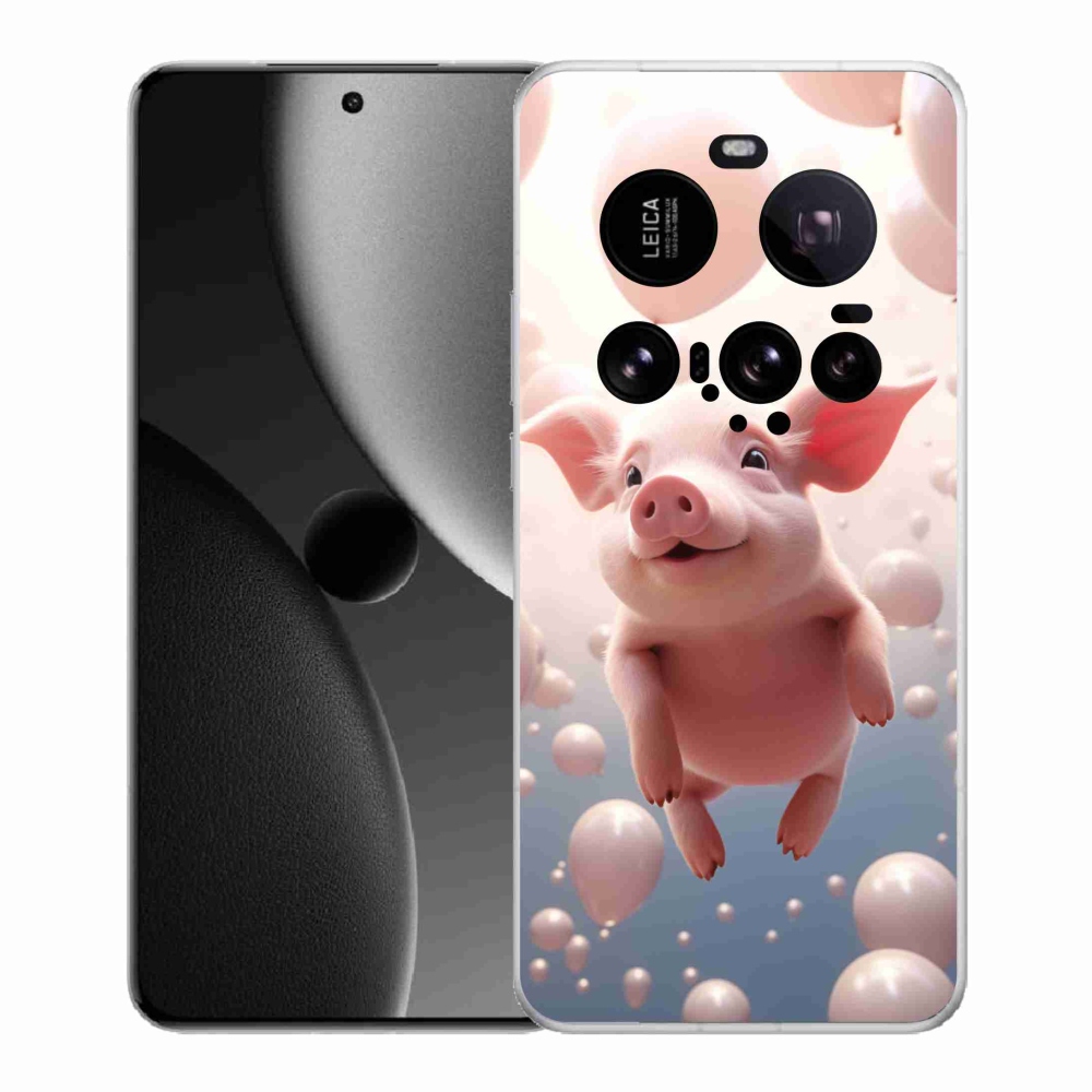 Gél borító mmCase a Xiaomi 15 Ultra - malacka lufikkal