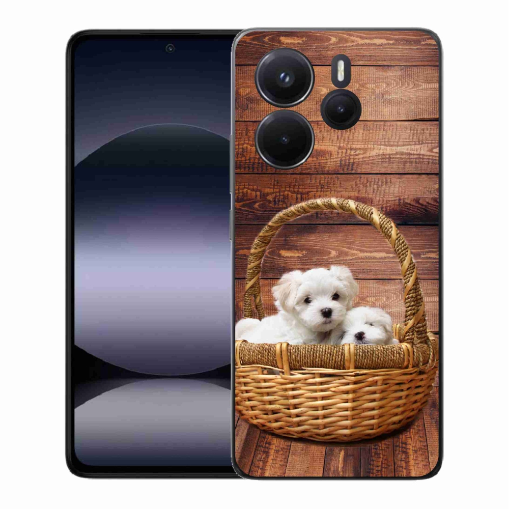 Gél borítás mmCase a Xiaomi Redmi Note 14-hez - kölyökkutyák