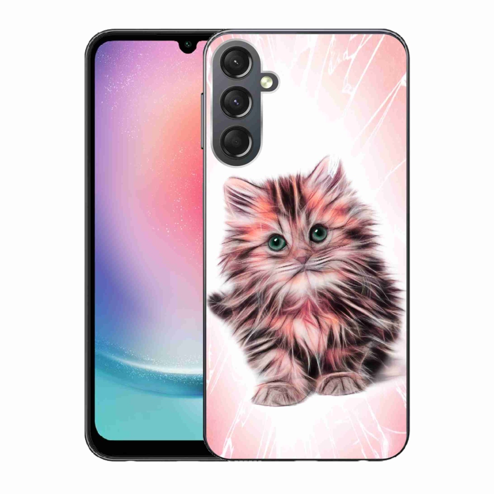 Gél borítás mmCase Samsung Galaxy A24 készülékhez - aranyos cica