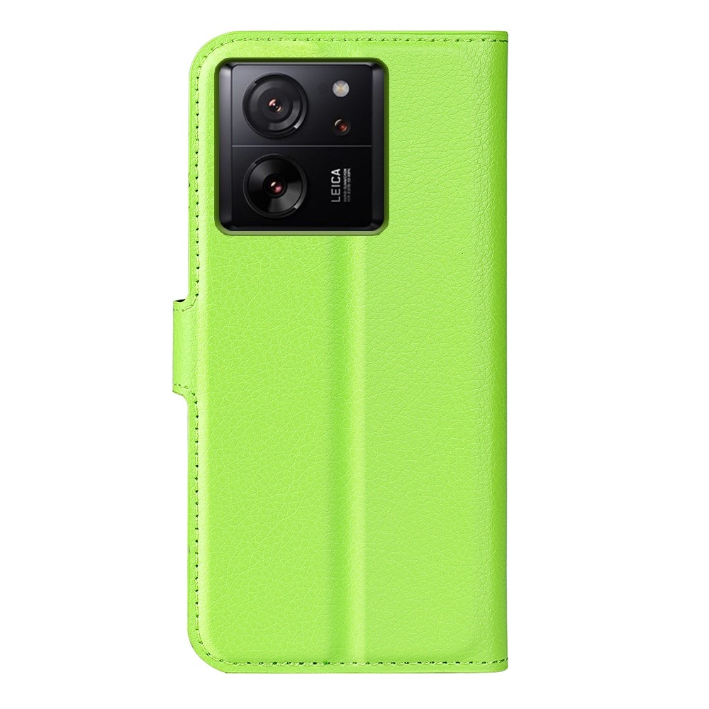 Litchi könyv tok Xiaomi 13T/13T Pro-hoz - zöld