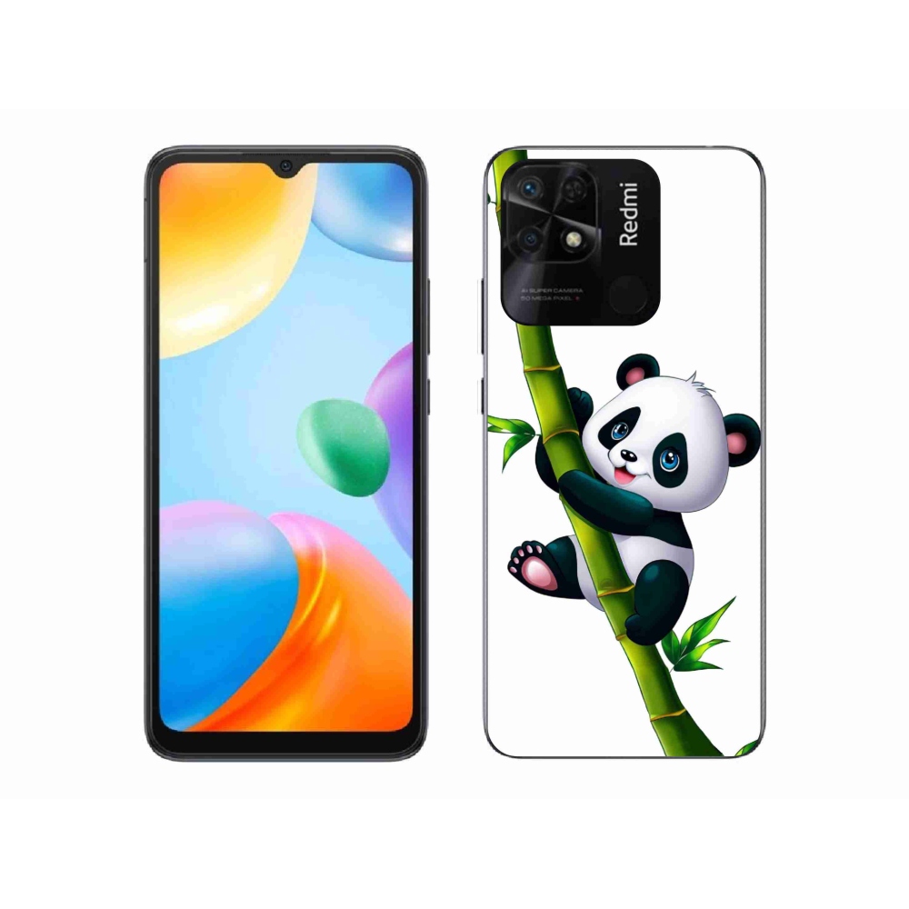 Gél borítás mmCase a Xiaomi Redmi 10C-hez - panda a bambuszon