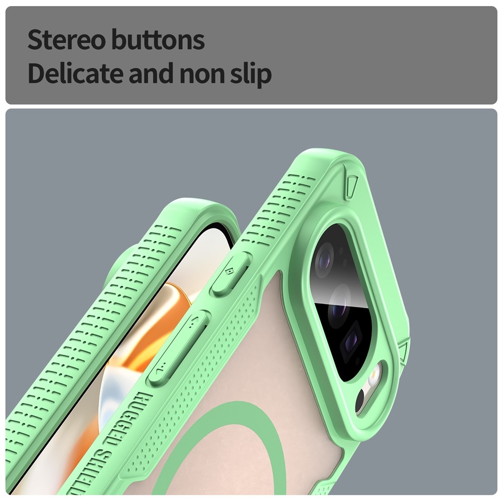 Froste tartós védőburkolat MagSafe-val a Google Pixel 10 Pro-hoz - zöld