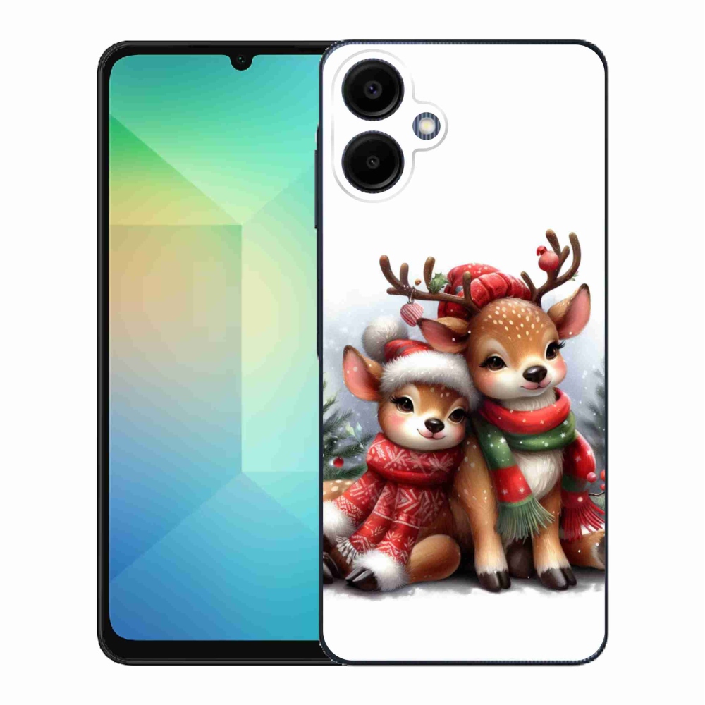 Gél borítás mmCase Samsung Galaxy A06 4G - karácsonyi rénszarvashoz