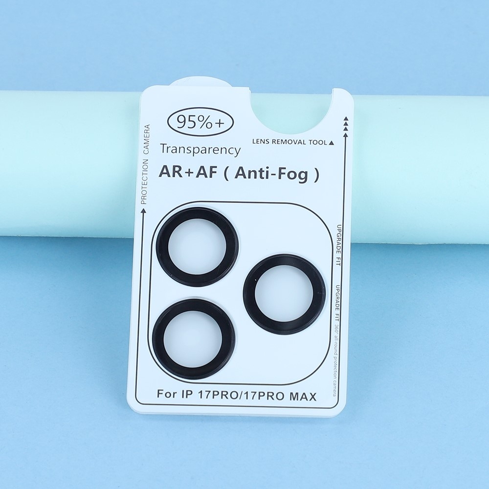 Ultra HD kamera lencse üveg iPhone 17 Pro/17 Pro Max készülékhez (különálló szemüveg) - fekete