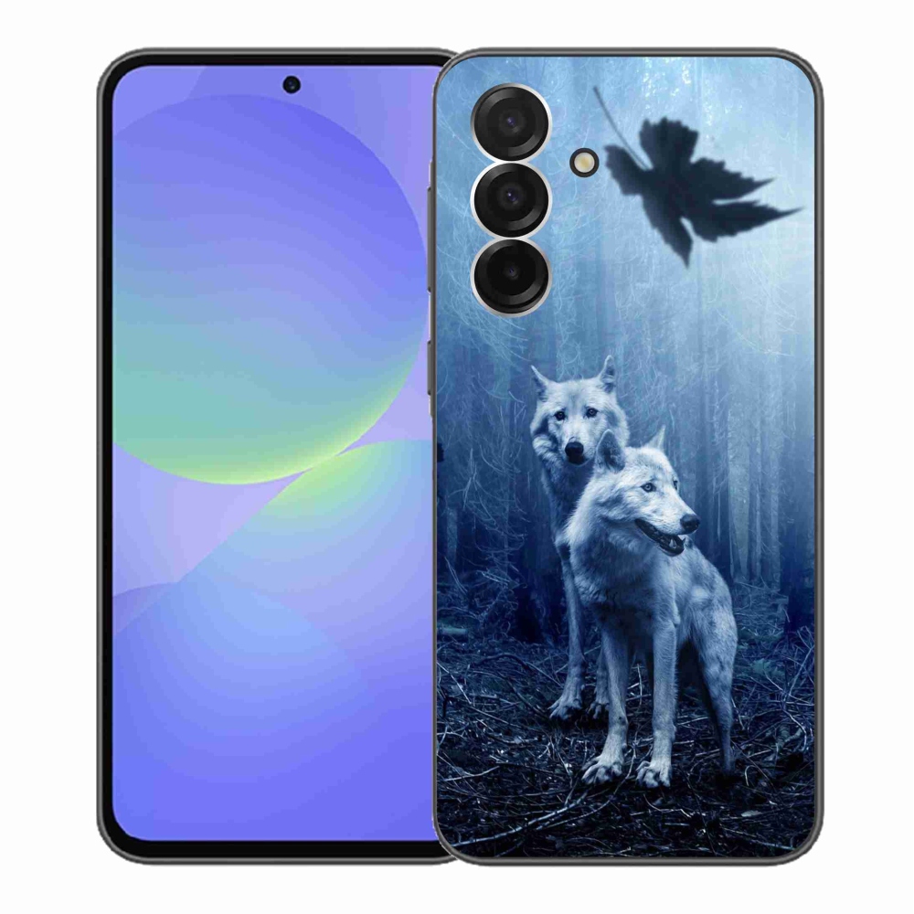 Zselés borítás mmCase Samsung Galaxy A36 5G - farkasok az erdőben