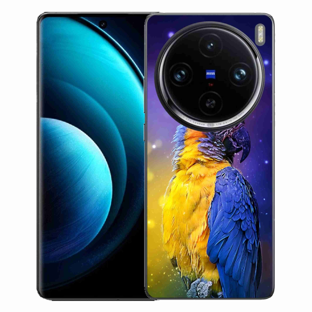 Gél tok mmCase a Vivo X100 Pro 5G készülékhez - papagáj ara 1