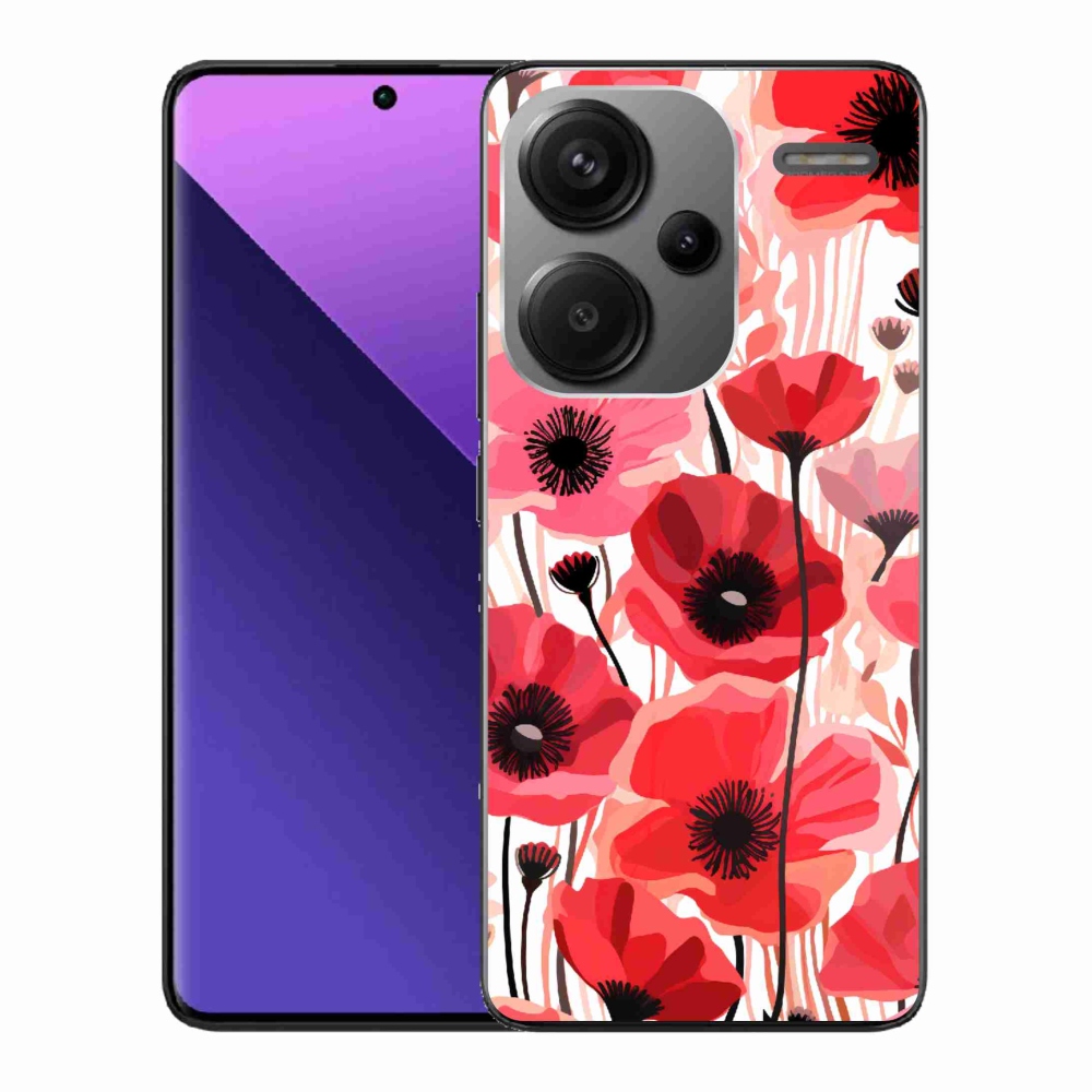 Gél borítás mmCase a Xiaomi Redmi Note 13 Pro+ 5G - mákos 1