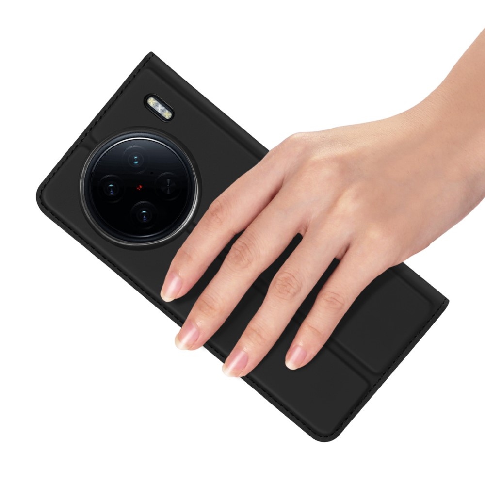DUX könyvtáska Vivo X90 Pro készülékhez - fekete