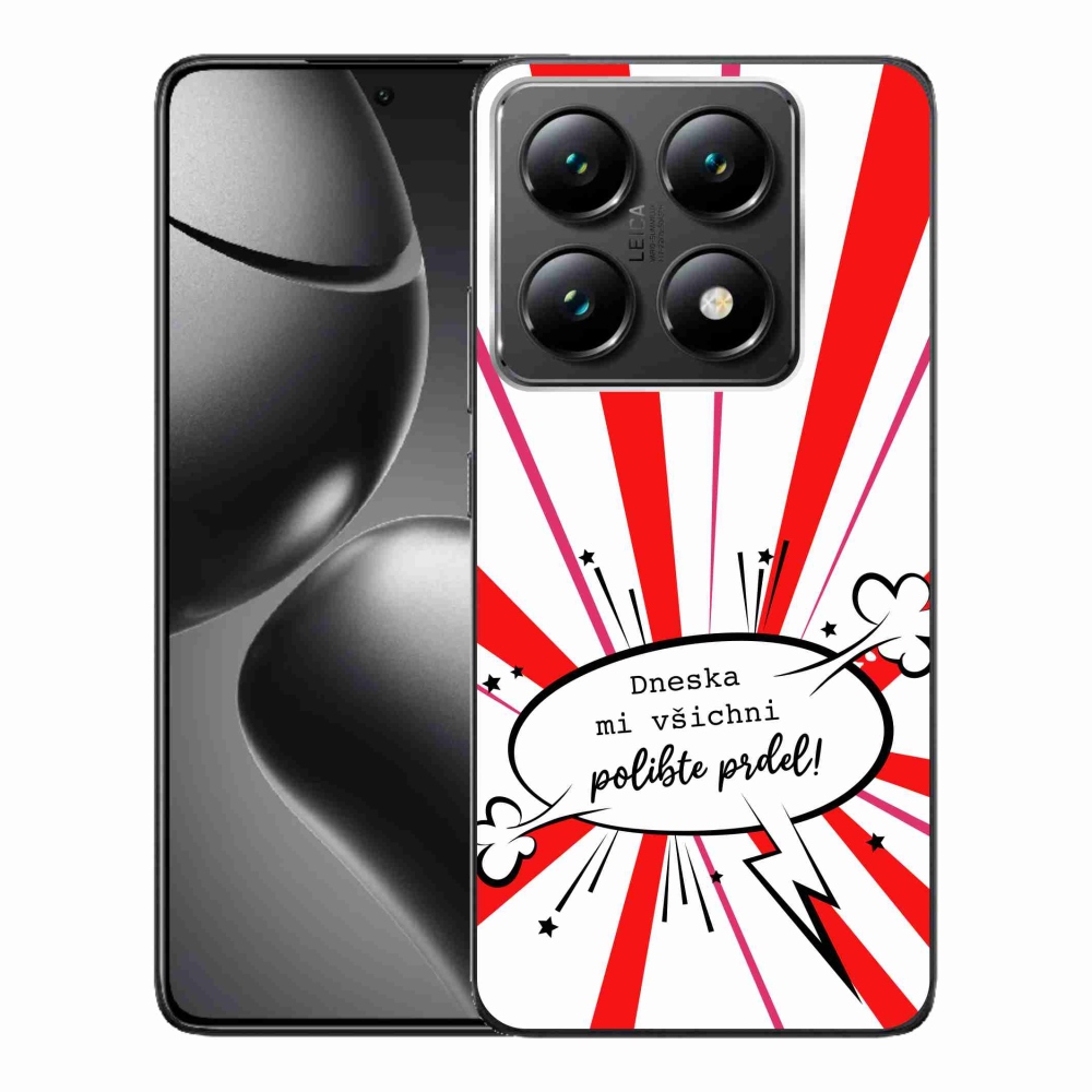 Gél borító mmCase a Xiaomi 14T Pro-hoz - vicces szöveg 15 fehér háttérrel