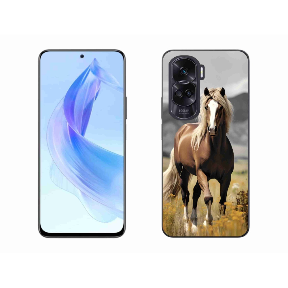 Zselés tok mmCase a Honor 90 Lite-hoz - barna ló 1