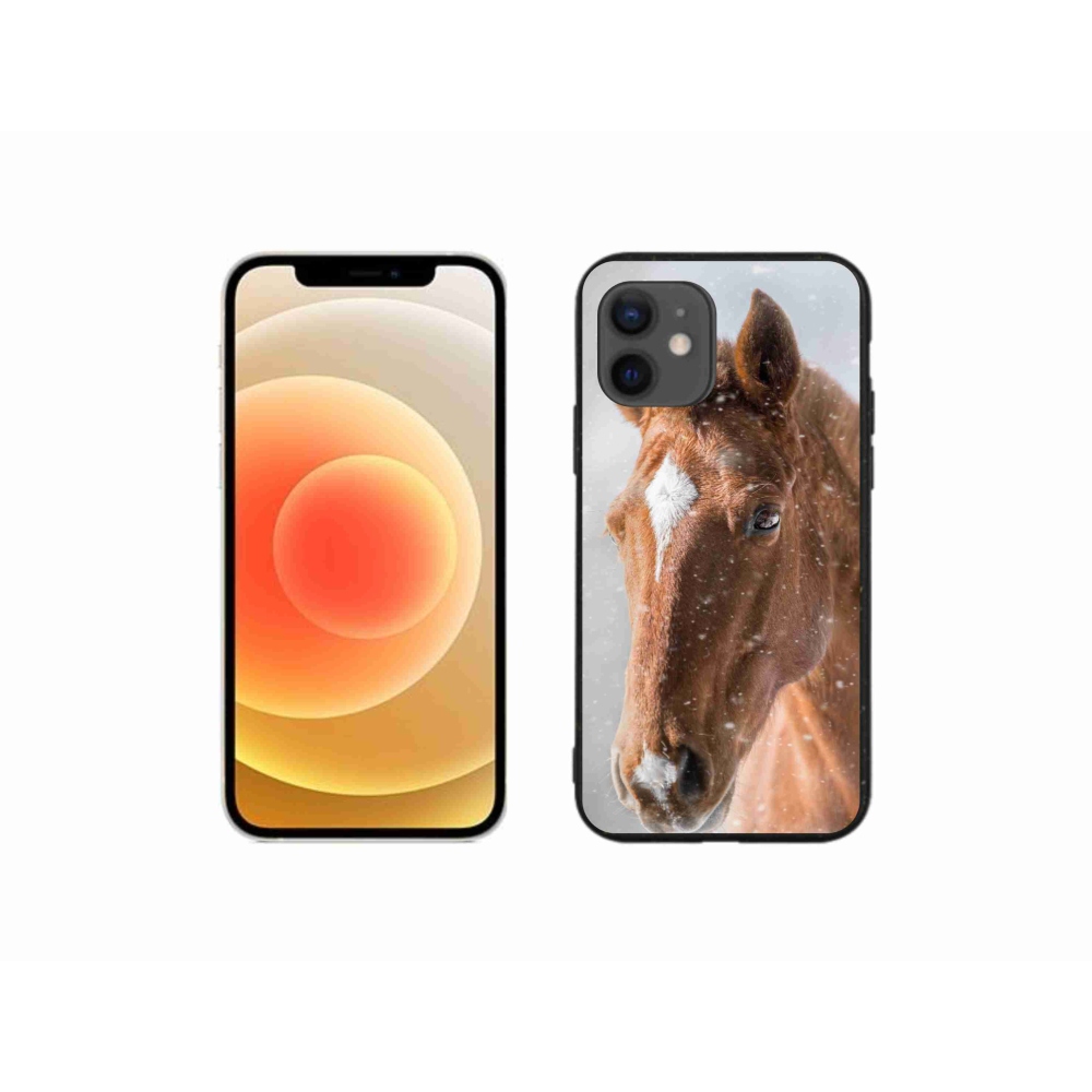 Zselés borítás mmCase iPhone 12 mini készülékhez - barna ló 2