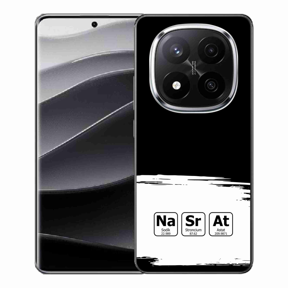 Gél borítás mmCase a Xiaomi Redmi Note 14 Pro+ 5G számára - kémiai elemek fehér és fekete háttérrel