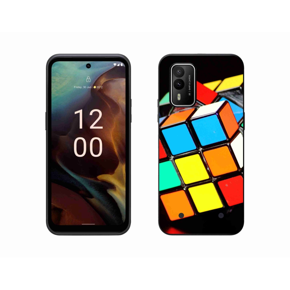 Gél tok mmCase a Nokia XR21 készülékhez - Rubik-kocka