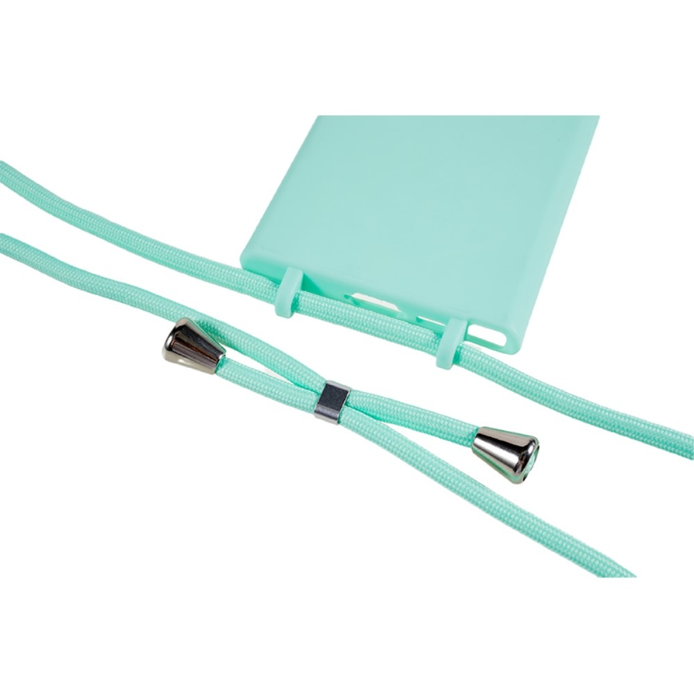 Zsinórral ellátott zselés tok Samsung Galaxy S25 Ultra készülékhez - teal színű