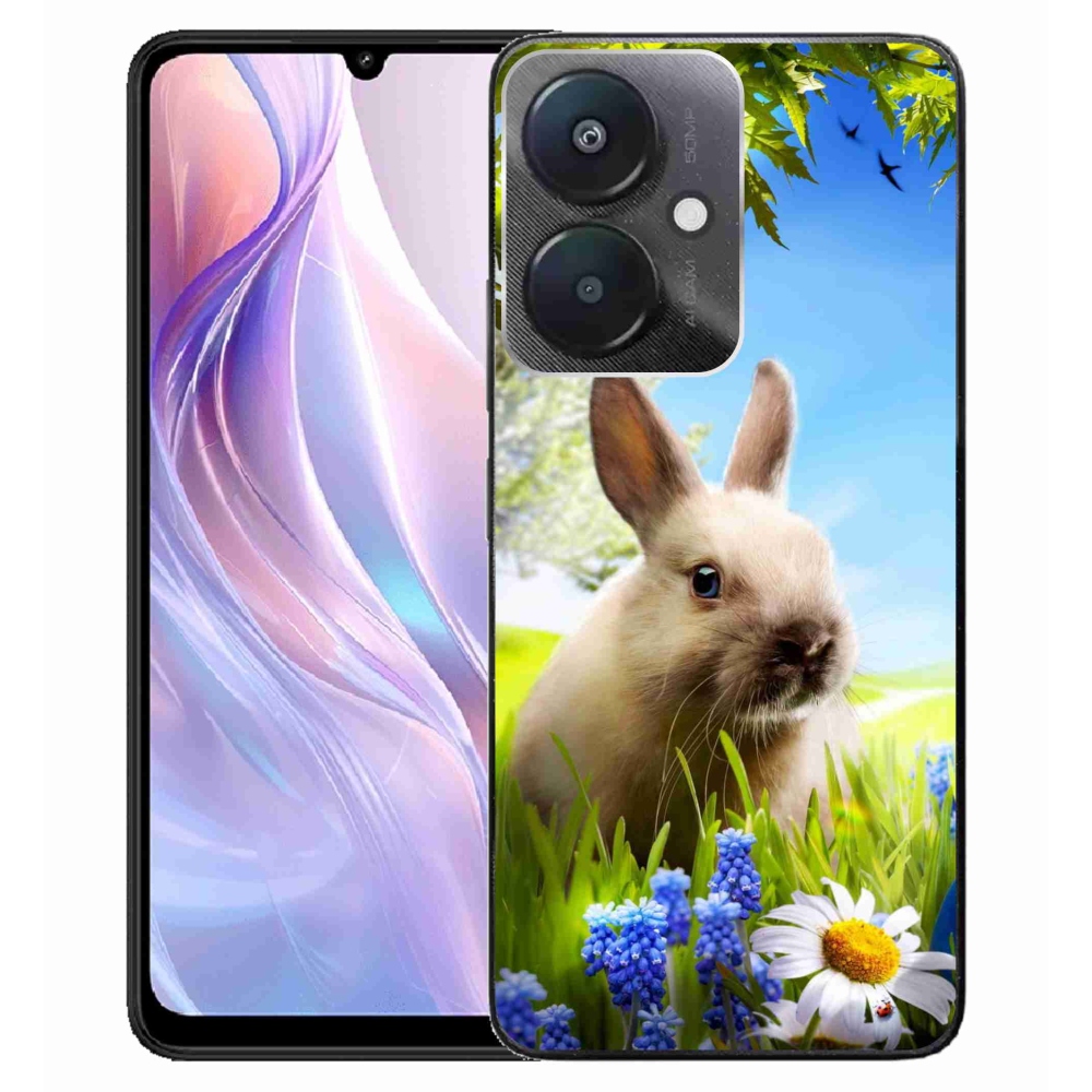 Gél borítás mmCase a Xiaomi Redmi 13C 5G-hez - nyuszi