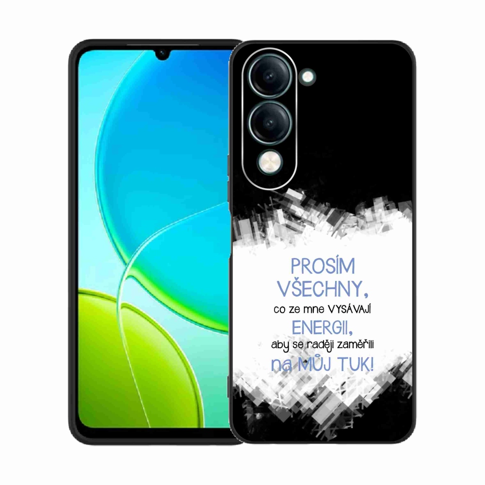 Gél borító mmCase Vivo Y29s 5G - vicces szöveg 1 kék