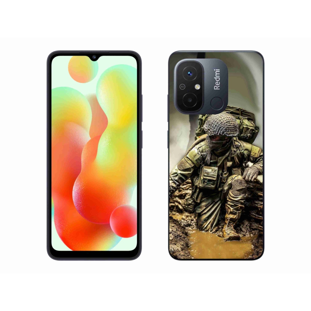 Gél borítás mmCase a Xiaomi Redmi 12C-hez - katonásabb