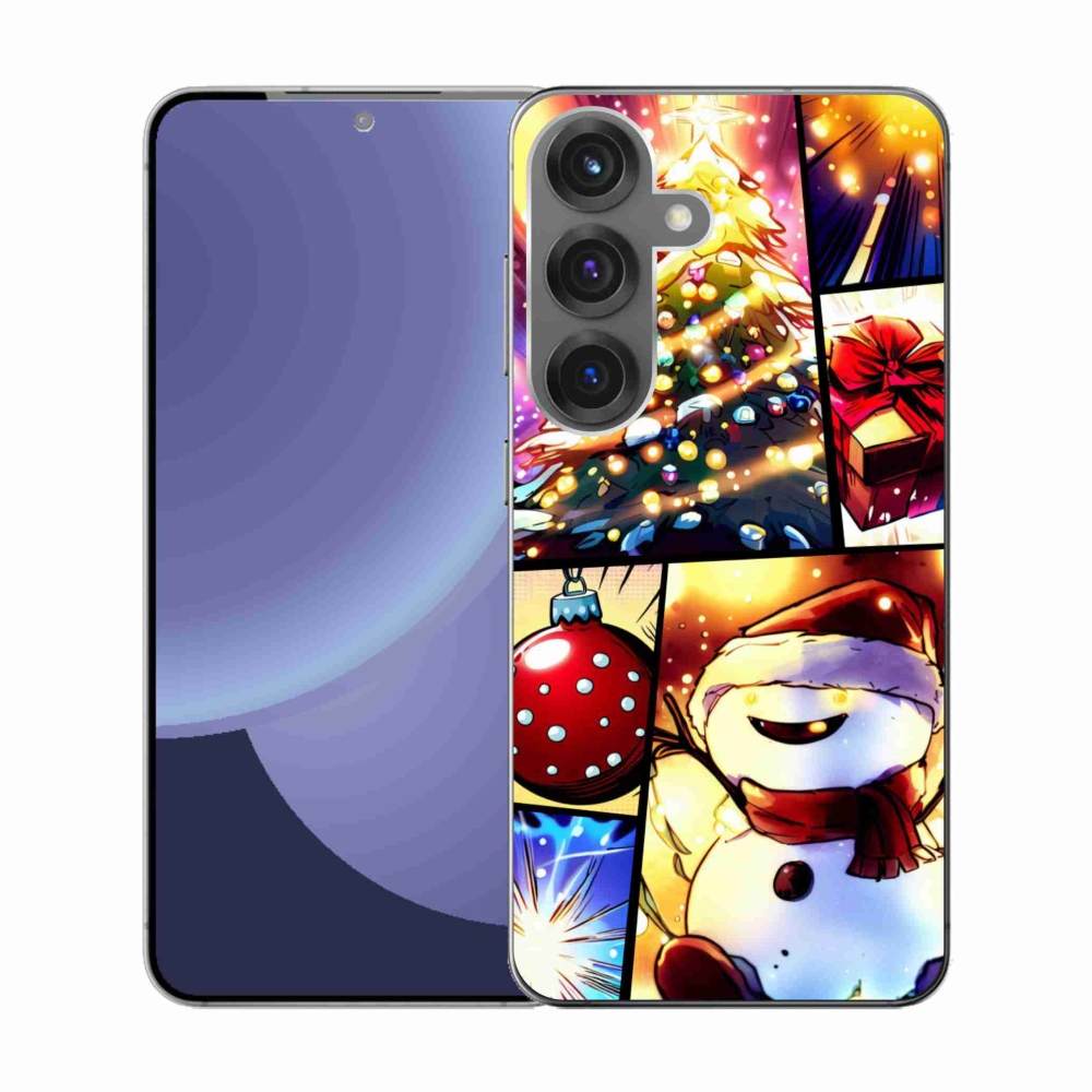Gél borító mmCase Samsung Galaxy S25 készülékhez - karácsonyi motívumok 1