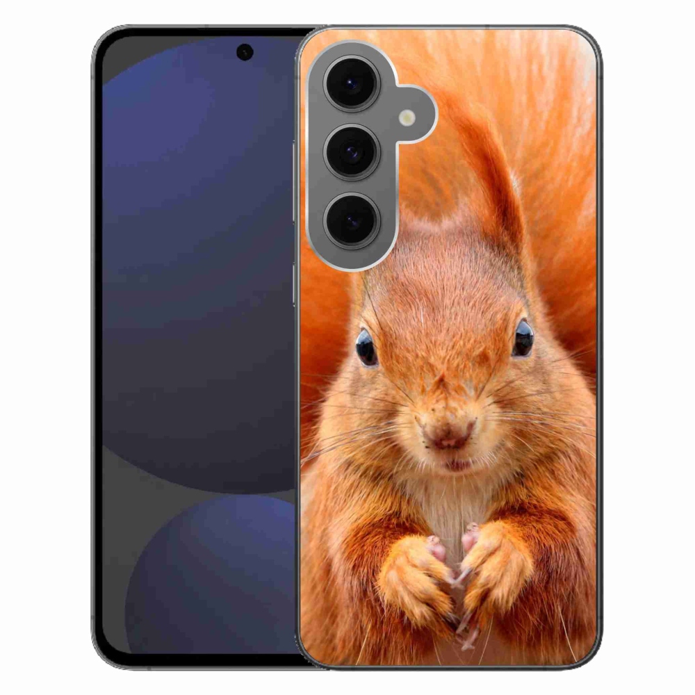 Zselés borítás mmCase Samsung Galaxy S24 FE készülékhez - mókus