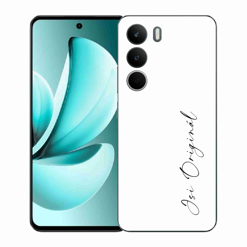 Gélburkolat mmCase a Realme C71-en - te vagy az eredeti fehér háttér