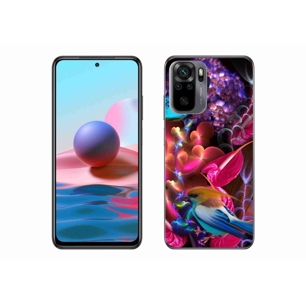 Gél borítás mmCase a Xiaomi Poco M5s készülékhez - színes virágok