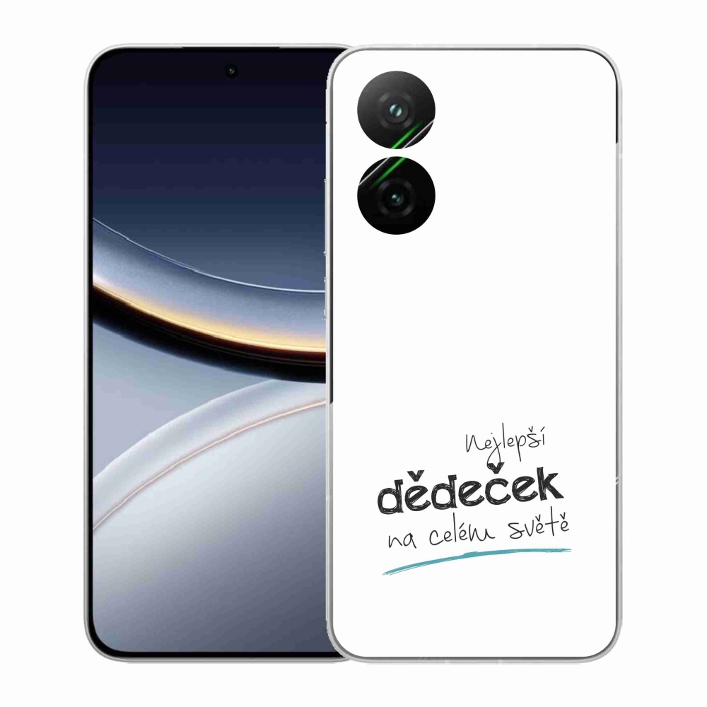 Gél borító mmCase a Xiaomi Poco F7 5G-n - a legjobb nagypapa 3 fehér háttérrel