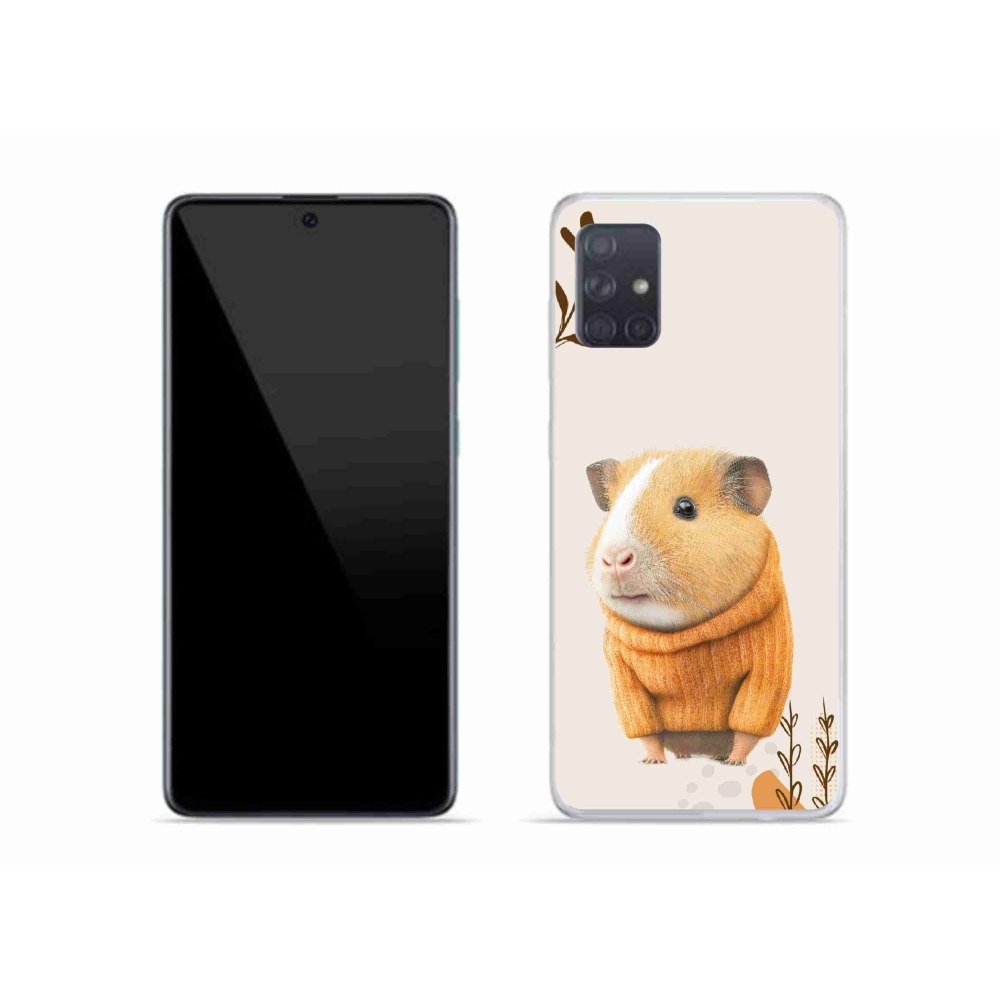 Gél borítás mmCase Samsung Galaxy A51 készülékhez - tengerimalac pulóverben