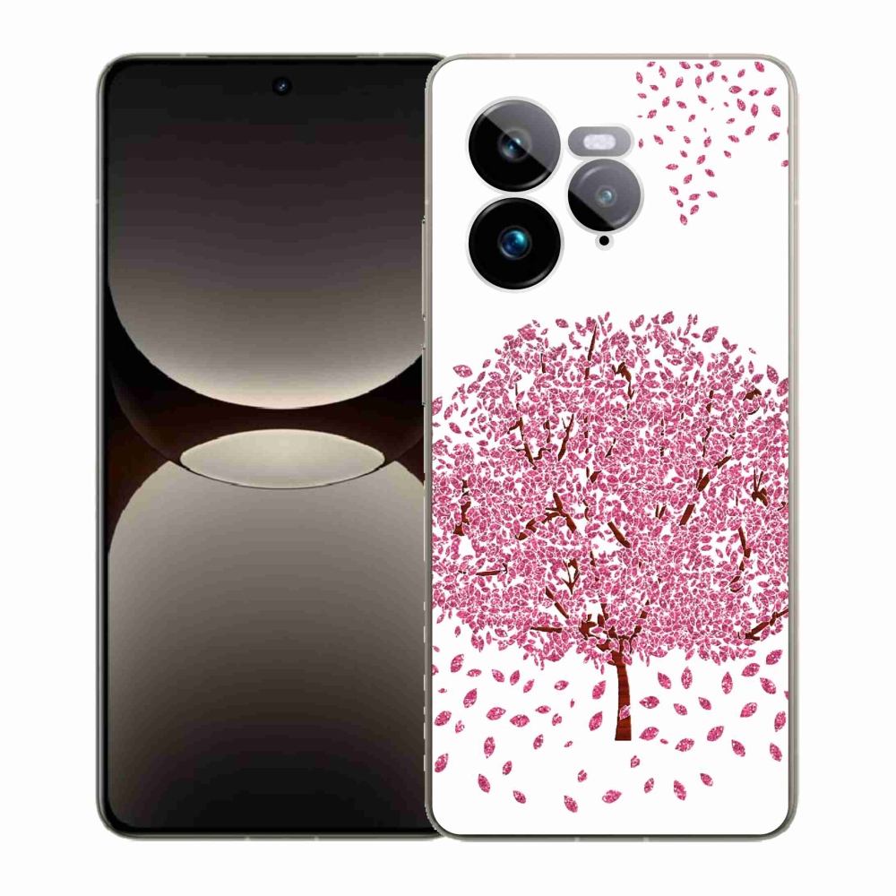 Gél borítás mmCase a Realme GT 7 Pro 5G számára - rajzfilmfa levelekkel