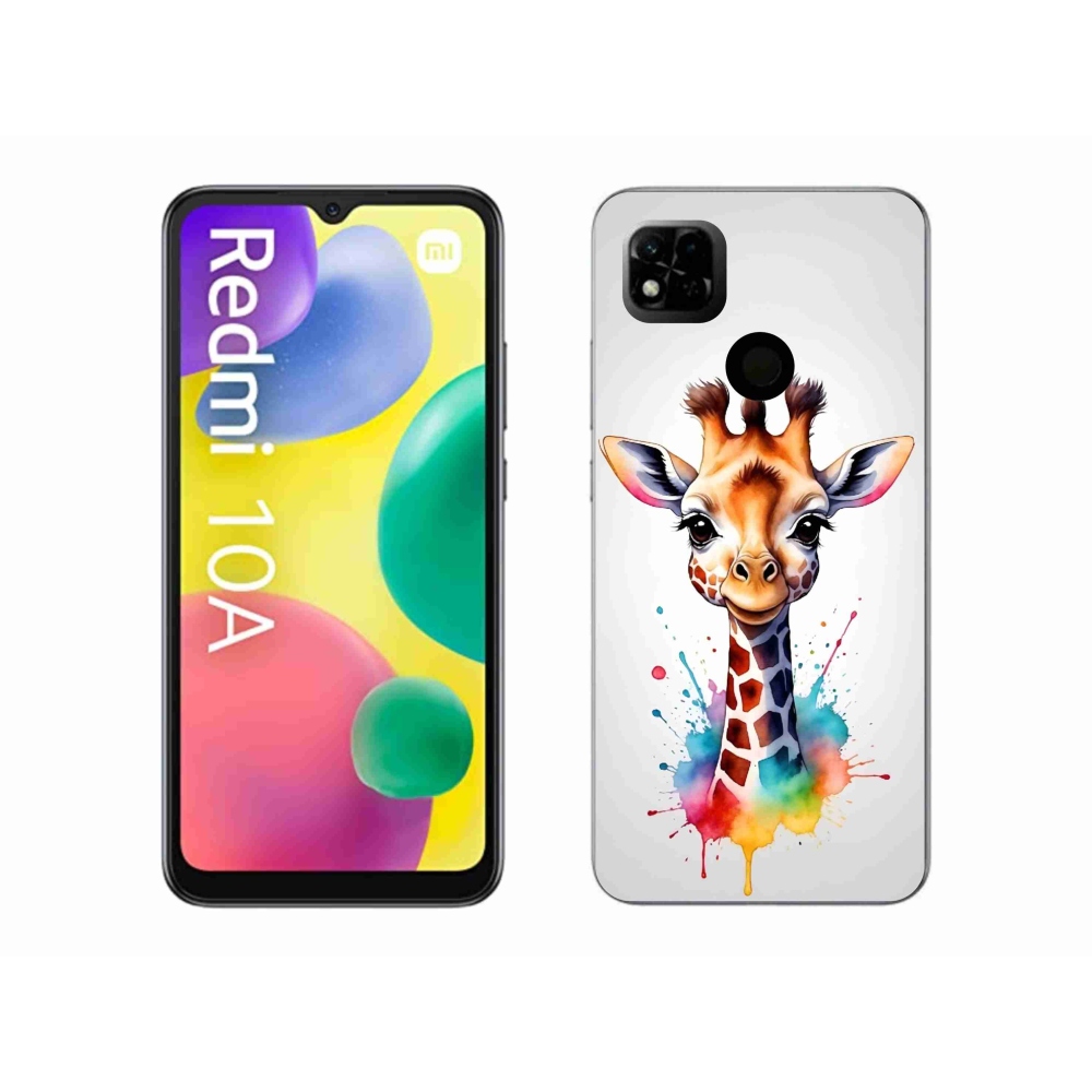 Gél borítás mmCase a Xiaomi Redmi 10A - zsiráf 1