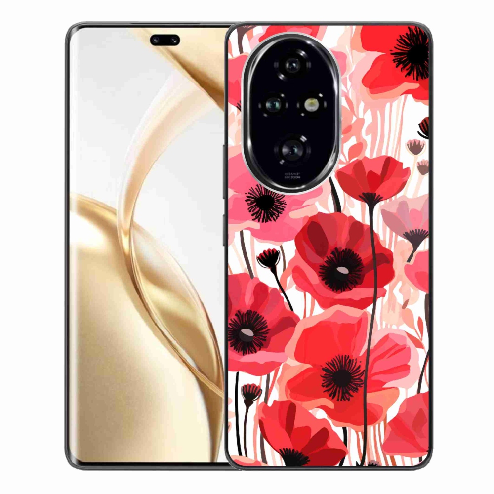 Zselés borítás mmCase a Honor 200 Pro 5G készülékhez - mákos 1