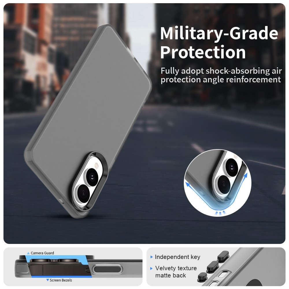 Candys matt zselés tok Samsung Galaxy S25 Edge készülékhez - fekete