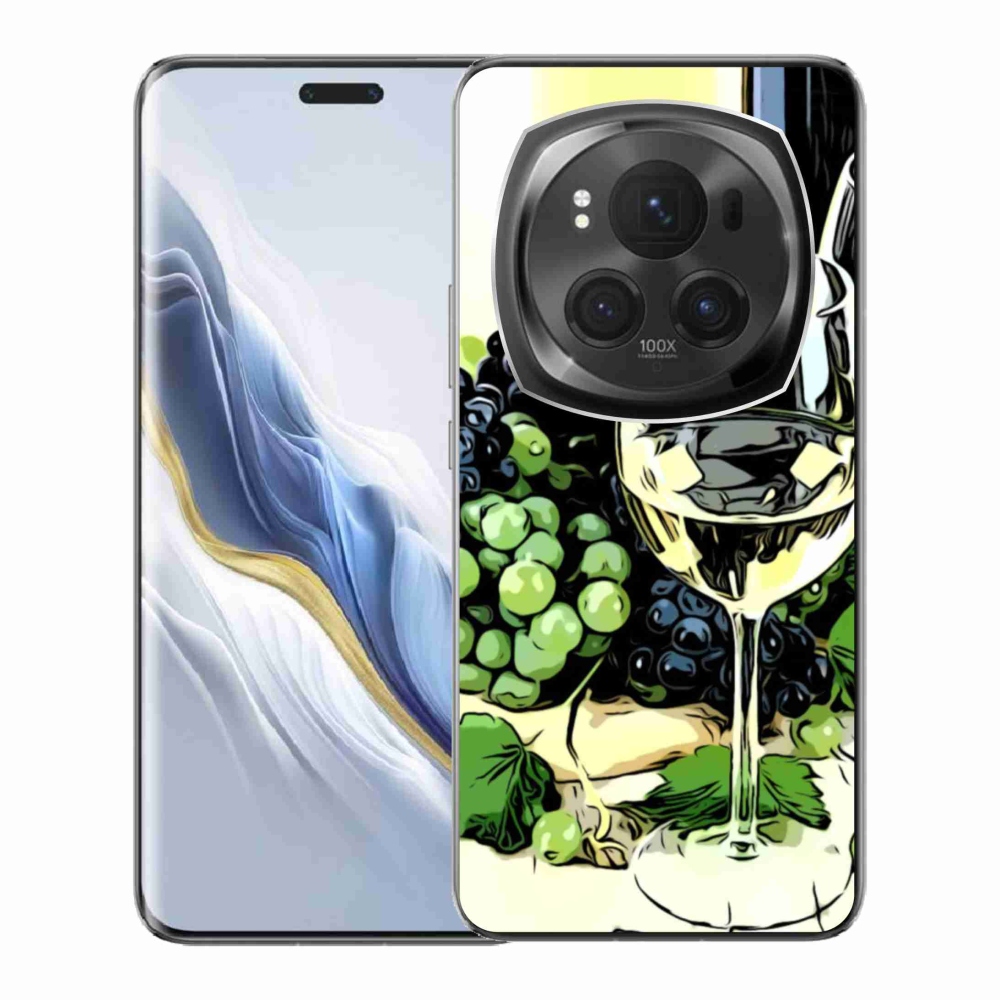 Zselés borítás mmCase a Honor Magic 6 Pro 5G számára - pohár bor